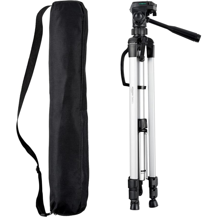 Amazon Basics 60" Lightweight Tripod with Bag: $19.99