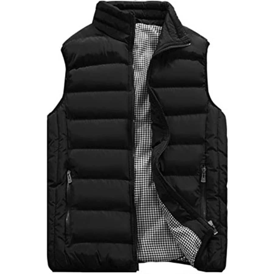 XinYangNi Men's Water-Resistant Puffer Vest: From $13