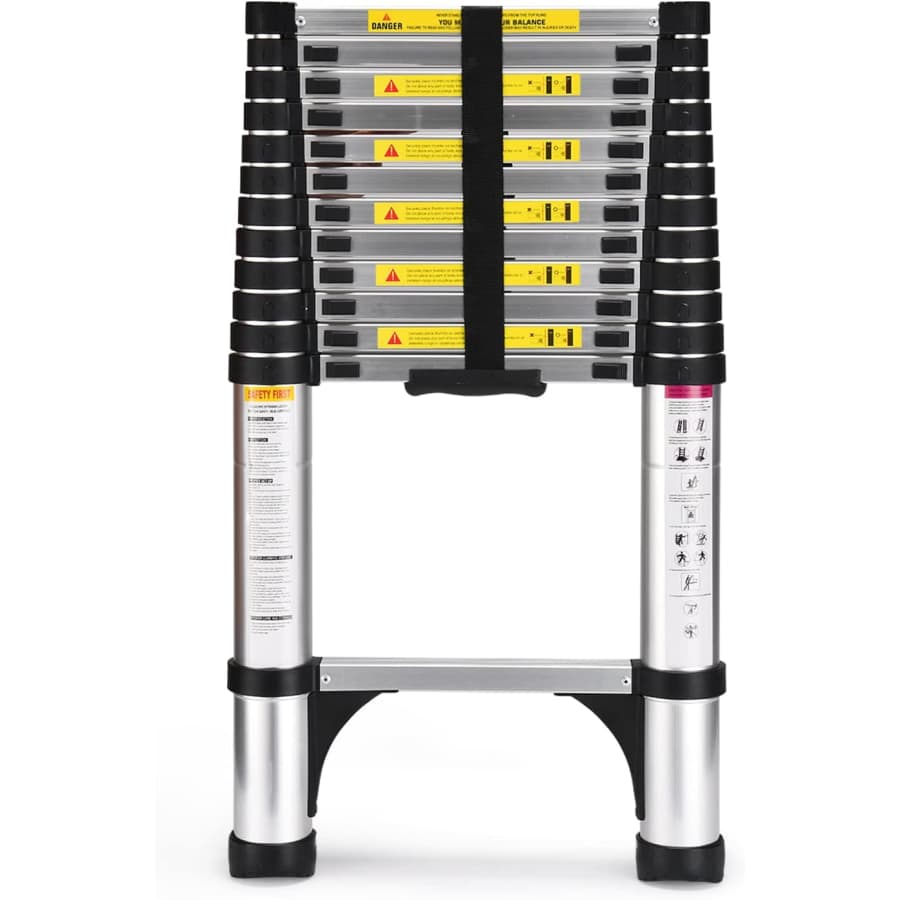 SocTone 12.5-Foot Aluminum Telescoping Ladder: $96