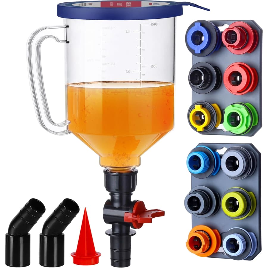 Smart Jerry Spill-Proof Engine Oil Funnel Kit: $36