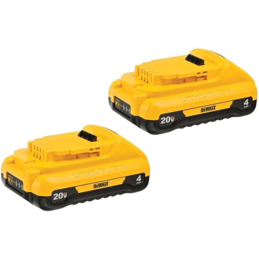 DeWalt 20V MAX 4Ah Lithium Ion Battery 2-Pack: $90