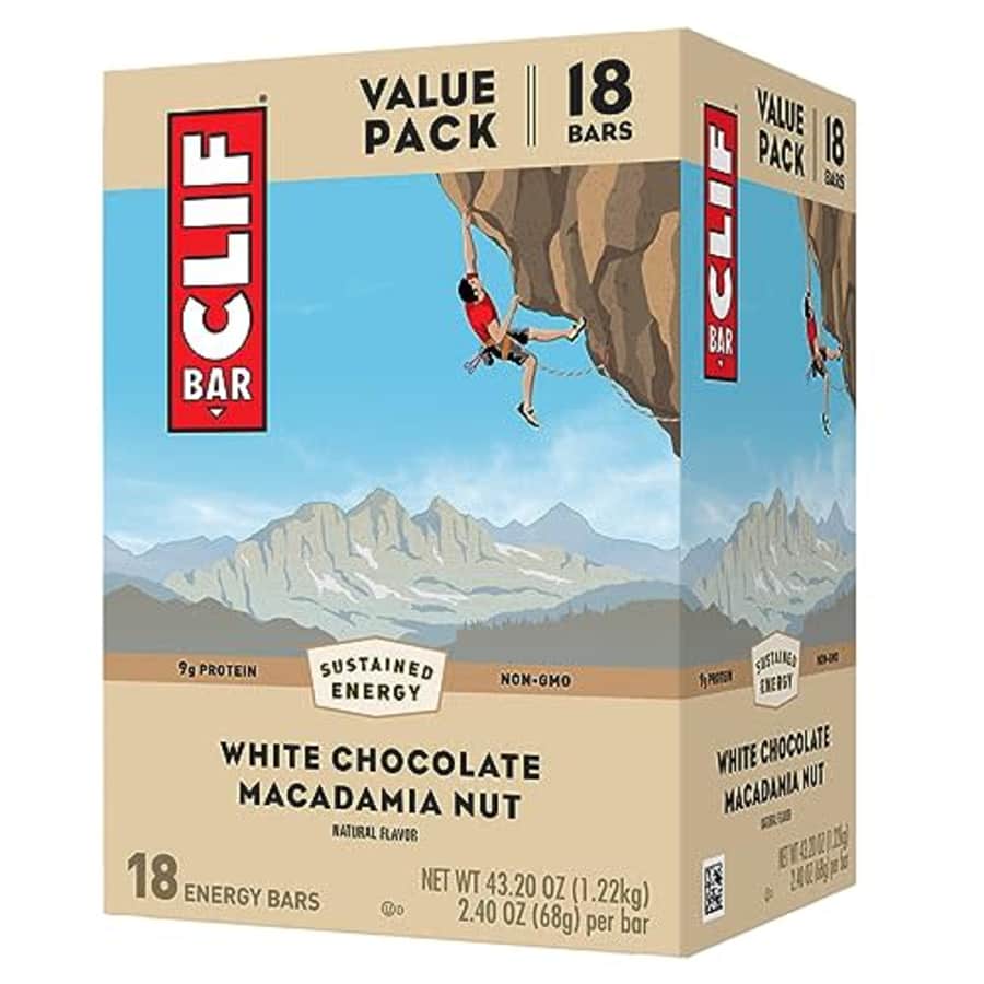 Clif Bar White Chocolate Macadamia Nut 18-Pack: $12.95 Clif Bar White Chocolate Macadamia Nut 18-Pack: $12.95
