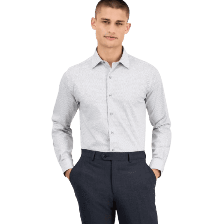 Alfani Men's Slim-Fit Temperature Regulating Dress Shirt: $19.53