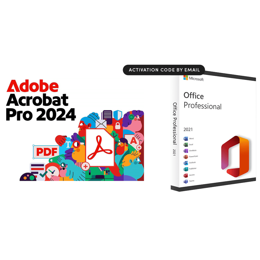 Adobe Acrobat Pro & Microsoft Office Professional License Bundle: $85
