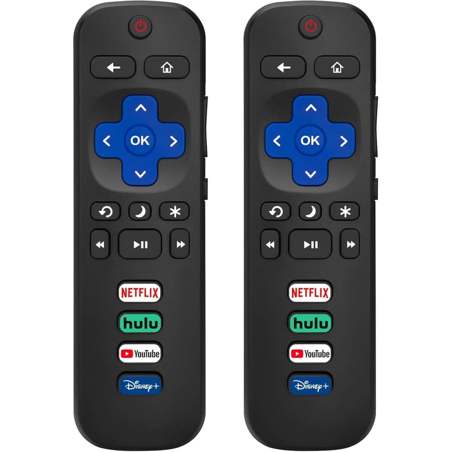 Replacement Remote Control 2-Pack for Roku Smart TVs: $9.97