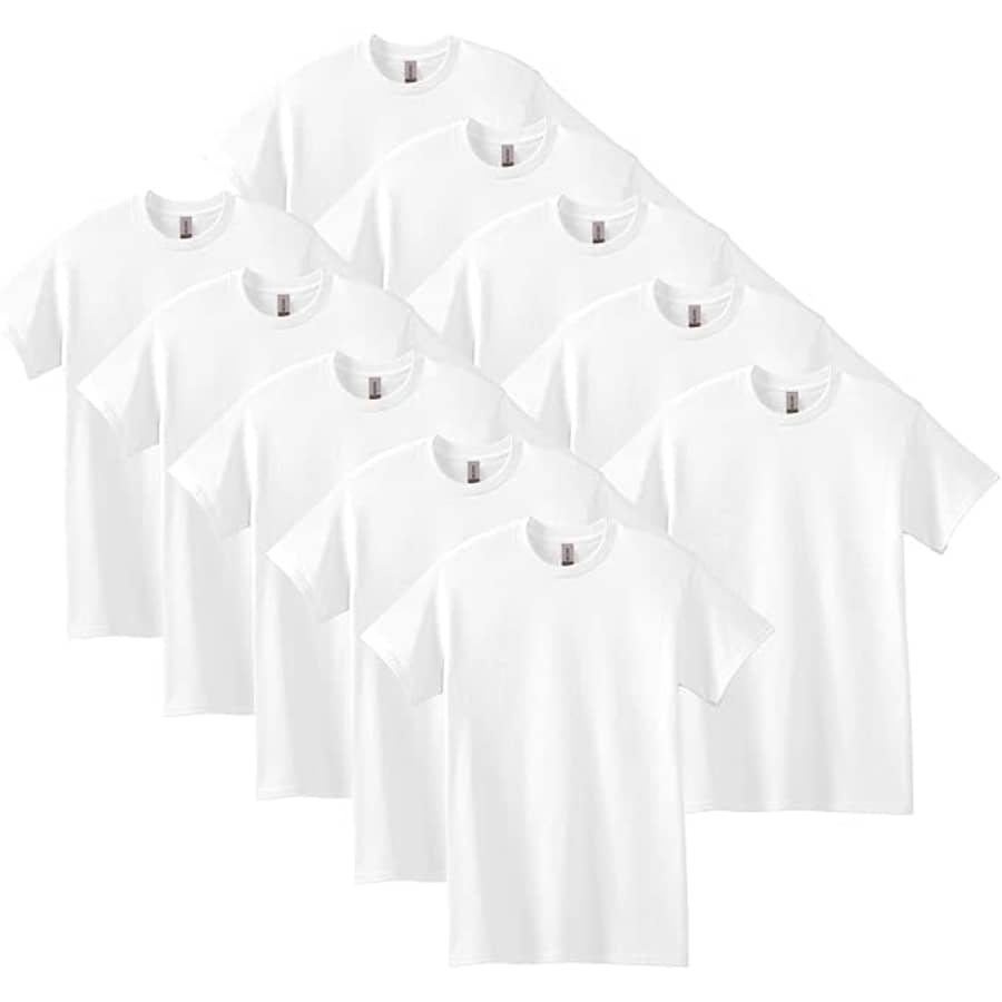 Gildan Men's Heavy Cotton T-Shirt 10-Pack: $29 Gildan Men's Heavy Cotton T-Shirt 10-Pack: $29