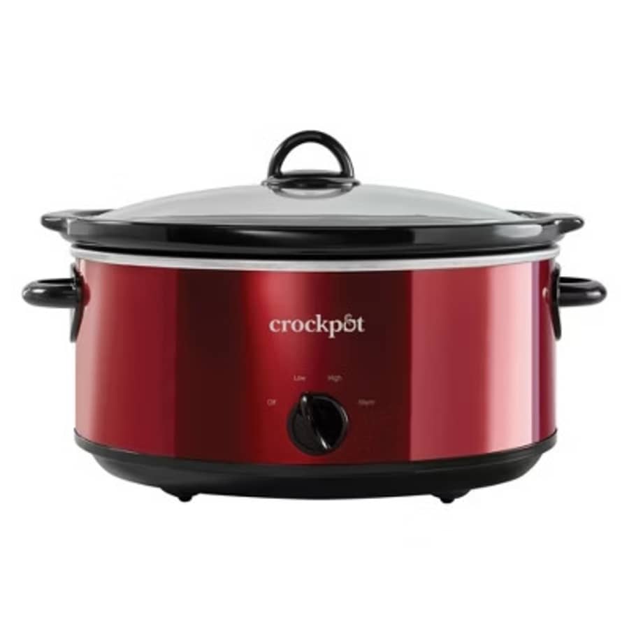 Crock-Pot 7-Quart 1,500W Oval Manual Slow Cooker with Removable Ceramic Bowl: $52