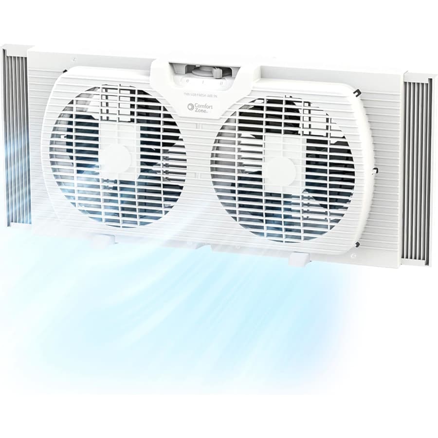 Used Comfort Zone 9" Twin Window Fan: $16 at checkout