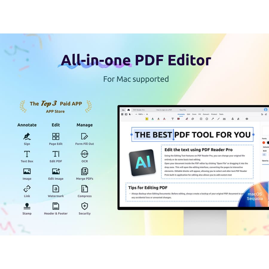 PDF Reader Pro Premium License for PC or Mac: Lifetime subscription for $30