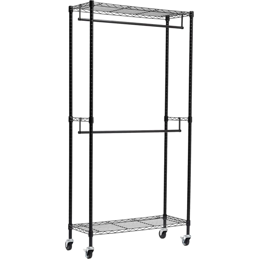 Amazon Basics Adjustable Closet Organizer: $46
