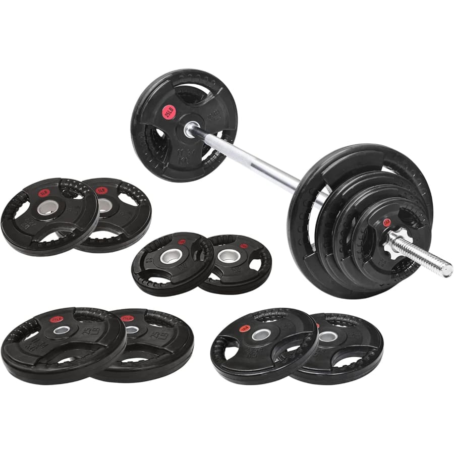 Fitvids Cast Iron 1" Standard Weight Plates 95-lb. Set: $120