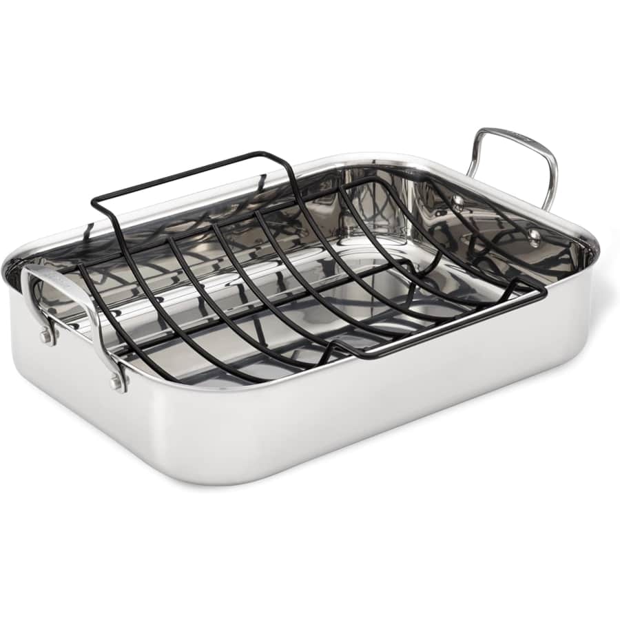 Anolon Triply Clad Stainless Steel Roaster: $90 Anolon Triply Clad Stainless Steel Roaster: $90