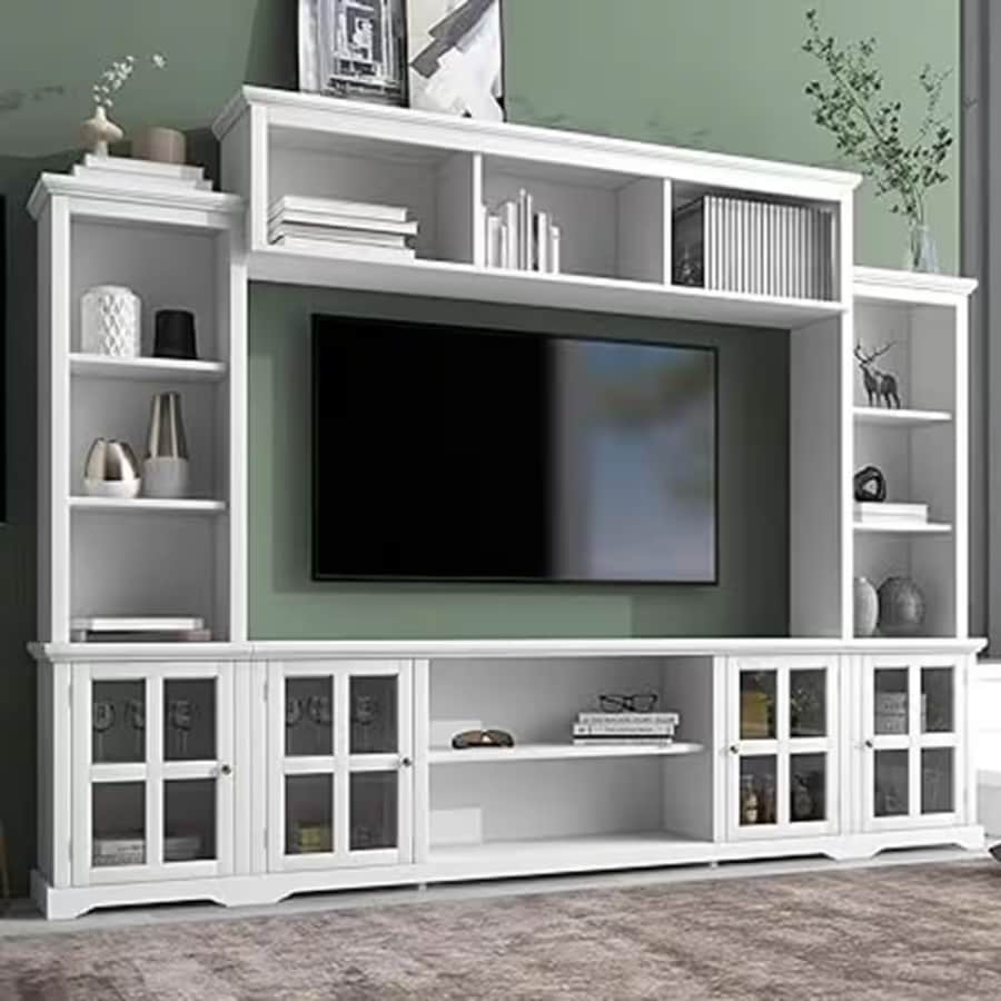 FUFU&GAGA Multifunctional Entertainment Wall Unit for TVs up to 70": $330.96 FUFU&GAGA Multifunctional Entertainment Wall Unit for TVs up to 70": $330.96