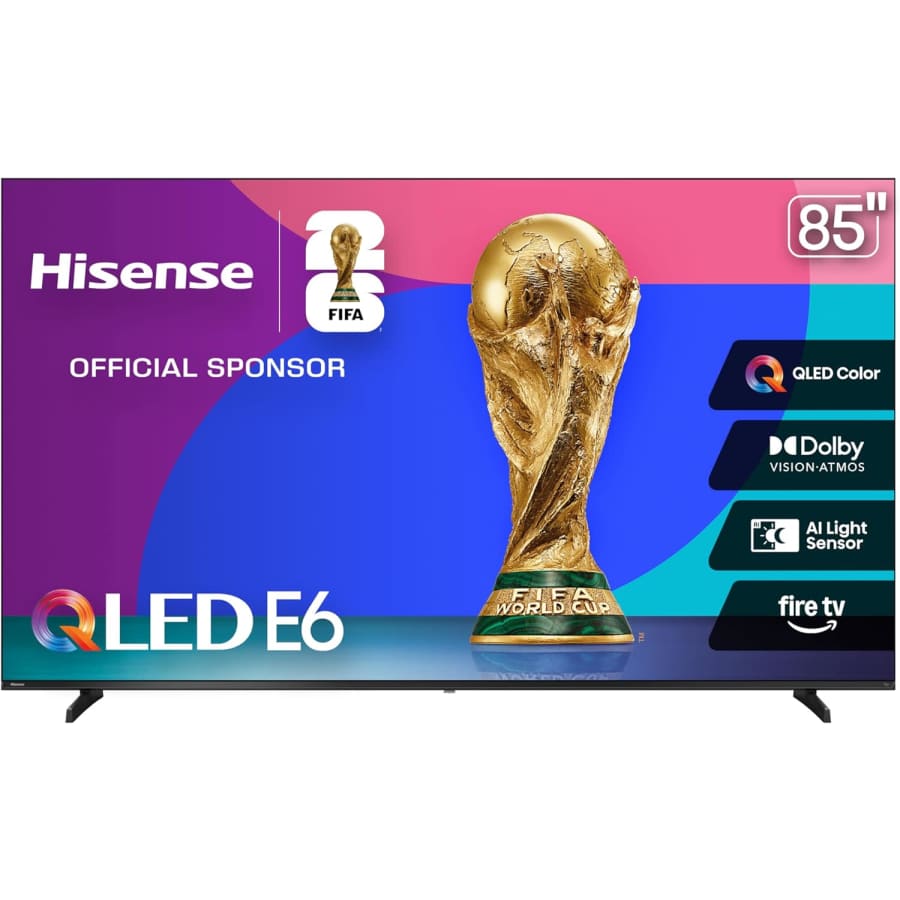 Hisense 85" E6 Cinema Series QLED 4K UHD Smart Fire TV: $779.99