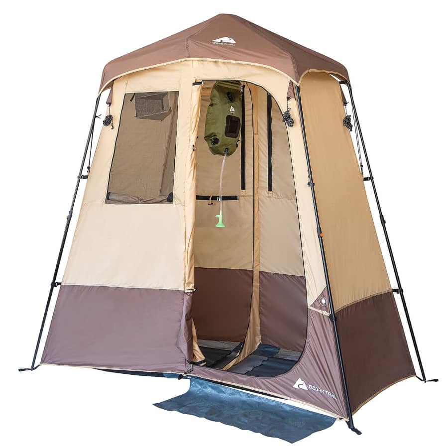 Ozark Trail 2-Room Shower & Utility Tent Combo w/ 5-Gallon Water Container: $50 Ozark Trail 2-Room Shower & Utility Tent Combo w/ 5-Gallon Water Container: $50