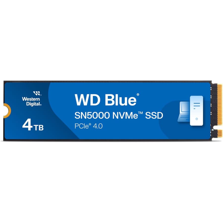 Western Digital 4TB WD Blue SN5000 NVMe SSD: $199.99 Western Digital 4TB WD Blue SN5000 NVMe SSD: $199.99
