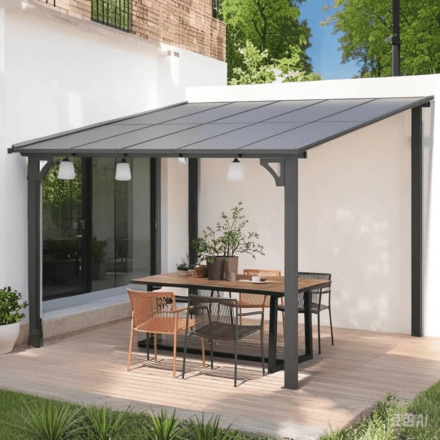 10' x 10' Aluminum Hardtop Patio Pergola: $340