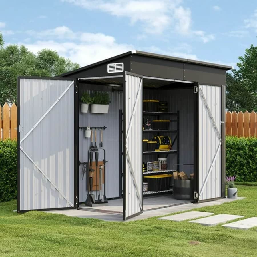 Sunmthink 8x4-Foot Metal Storage Shed: $211