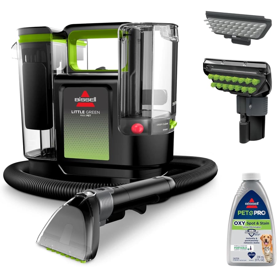 Bissell Little Green Max Pet Portable Carpet Cleaner: $100 Bissell Little Green Max Pet Portable Carpet Cleaner: $100