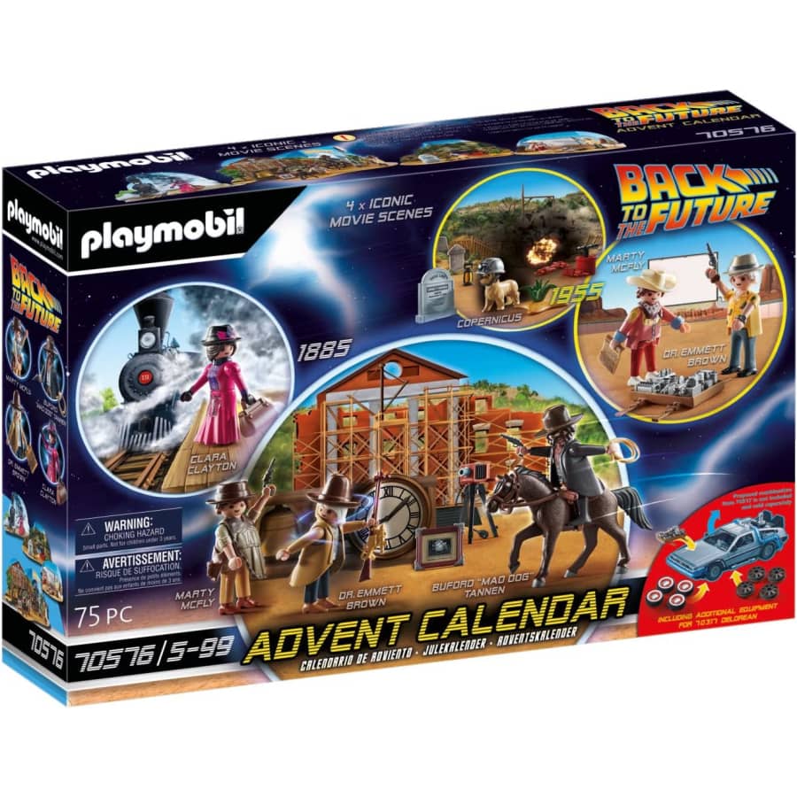 Playmobil Back to the Future Part III Advent Calendar: $26 Playmobil Back to the Future Part III Advent Calendar: $26