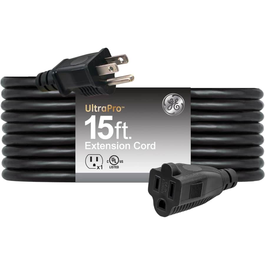GE 16AWG 15-Foot Outdoor Extension Cord: $7.56 GE 16AWG 15-Foot Outdoor Extension Cord: $7.56