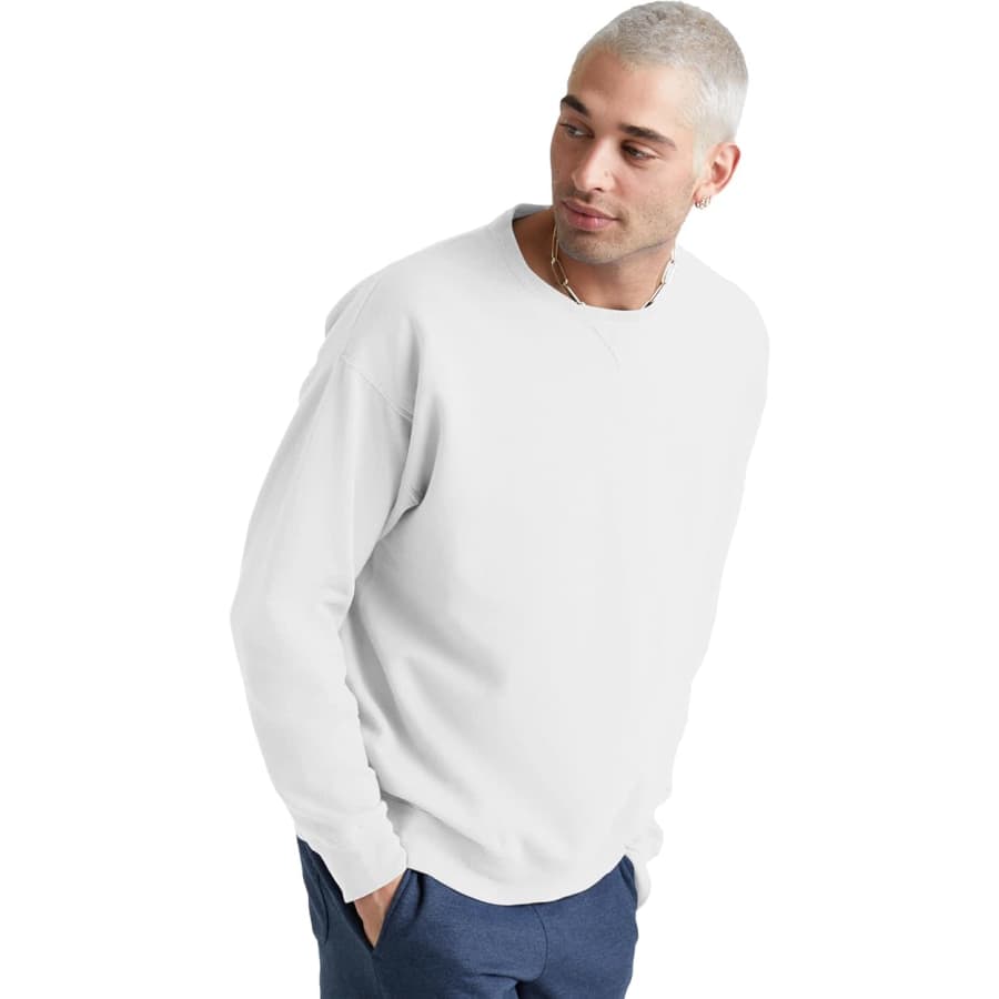 Hanes Men's Originals Garment Dyed Sweatshirt: From $11 Hanes Men's Originals Garment Dyed Sweatshirt: From $11