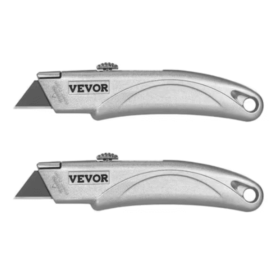 Vevor Retractable Box Cutter Utility Knife 2-Pack: $6