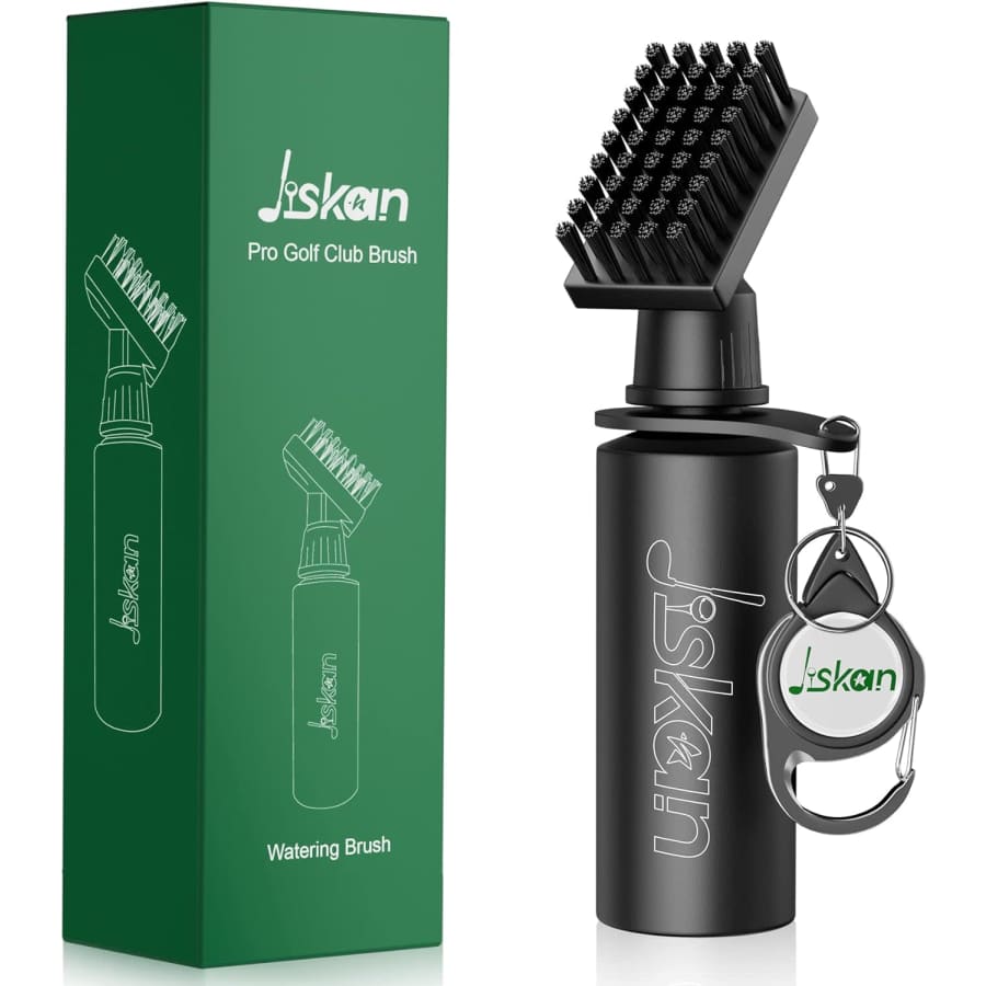 Pro Golf Club Brush Cleaner w/ Retainer Clip & Squeeze Water Bottle: $11 Pro Golf Club Brush Cleaner w/ Retainer Clip & Squeeze Water Bottle: $11