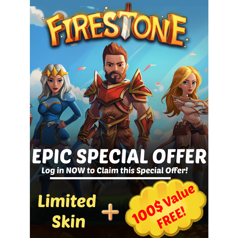 Firestone Online Idle RPG + Limited Skin + $100 Bundle for PC (Epic Games): Free Firestone Online Idle RPG + Limited Skin + $100 Bundle for PC (Epic Games): Free
