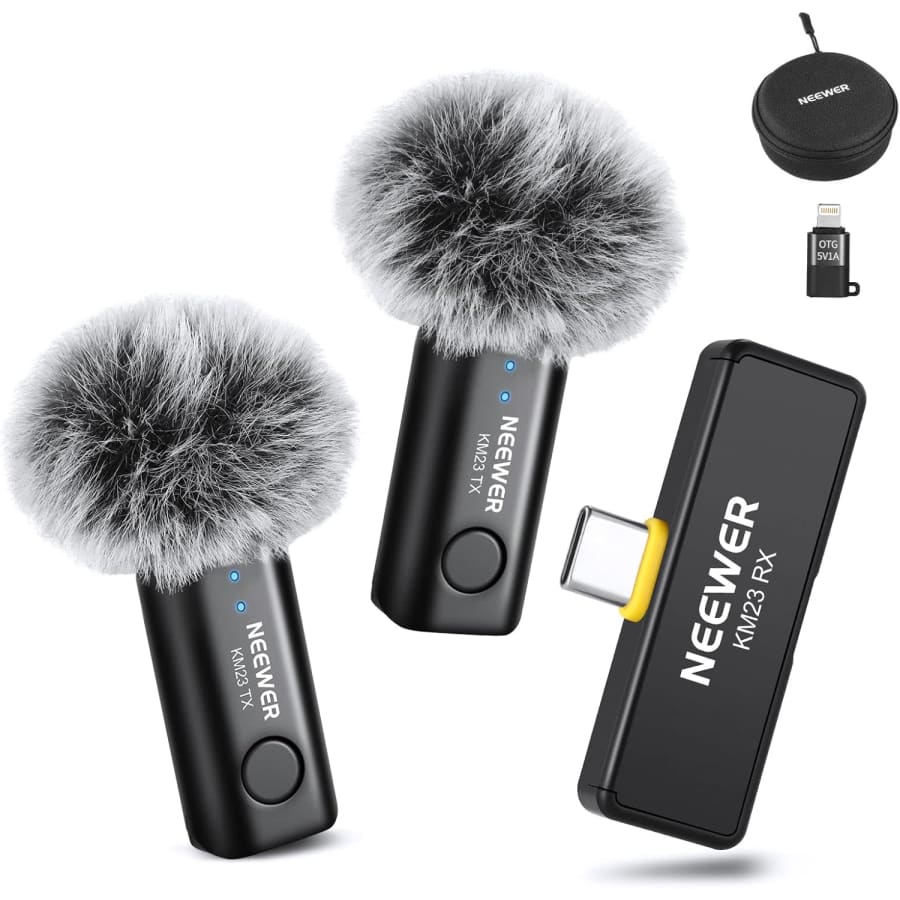 Neewer Wireless Lavalier Microphone Set: $19.99