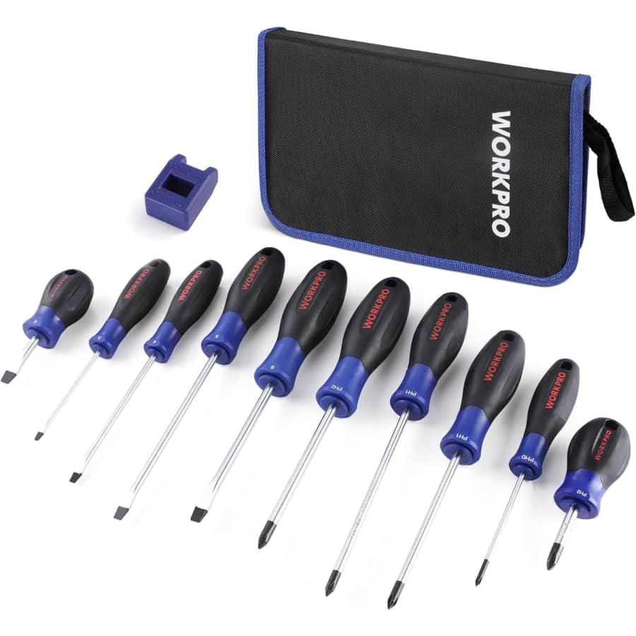 WorkPro 10-Piece Magnetic Screwdriver Set with Carry Pouch: $15.99 WorkPro 10-Piece Magnetic Screwdriver Set with Carry Pouch: $15.99