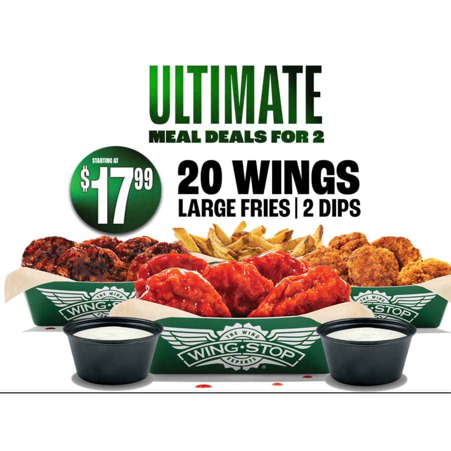Wingstop Ultimate Meal Deals for 2: From $18