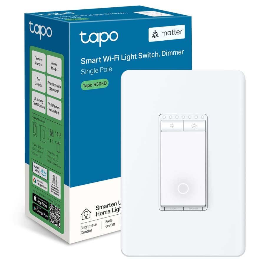 TP-Link Tapo Matter Smart Dimmer Switch: $15