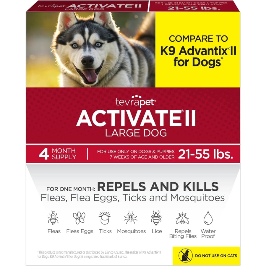 TevraPet Activate II Flea and Tick Prevention for Dogs: $18 via Subscribe & Save w/ Prime