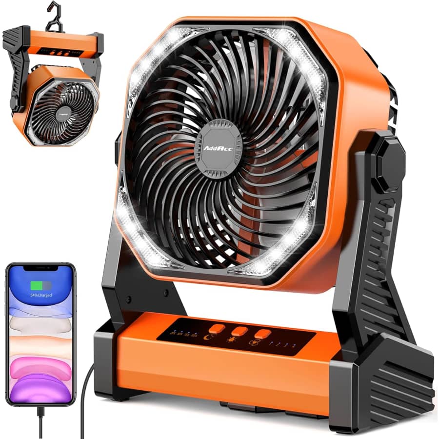 20,000mAh Rechargeable Camping Fan: $41 w/ Prime 20,000mAh Rechargeable Camping Fan: $41 w/ Prime