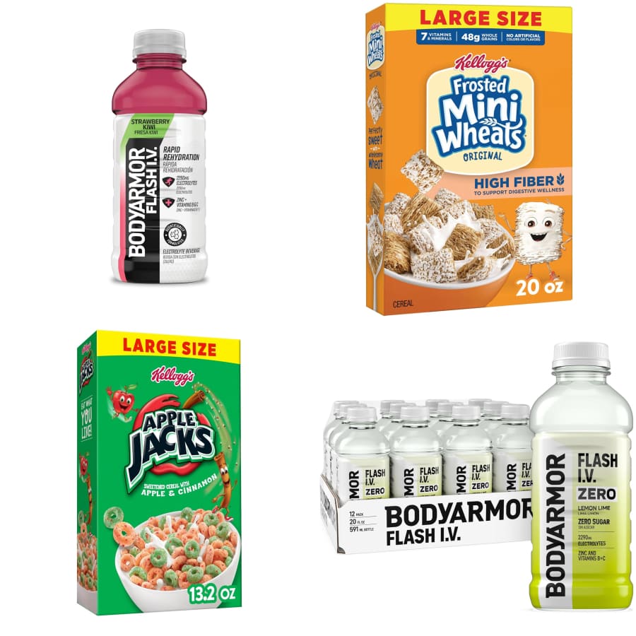 Kellogg's Cereals & Body Armor Drinks at Amazon: Buy 1, get 2nd free Kellogg's Cereals & Body Armor Drinks at Amazon: Buy 1, get 2nd free