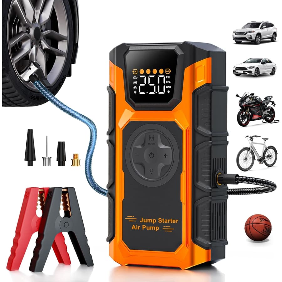 Featou 150 PSI Cordless Air Pump with Jump Starter: $36.39 Featou 150 PSI Cordless Air Pump with Jump Starter: $36.39