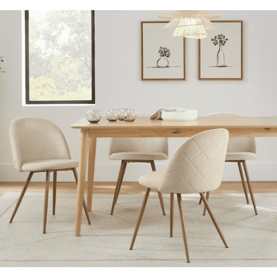 StyleWell Colsted Set of 4 Fabric Upholstered Dining Chairs: $149