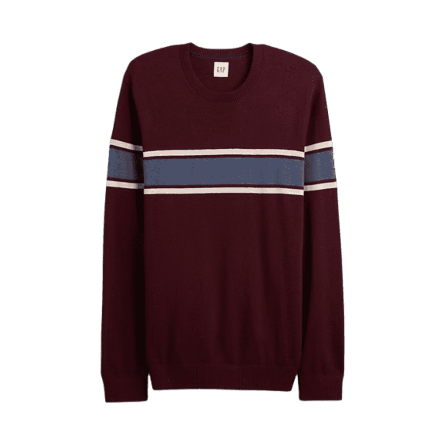 Gap Factory Men's 100% Cotton Stripe Crewneck Sweater: $8.50