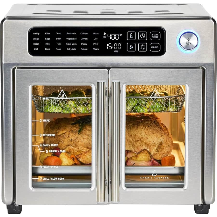 Emeril Lagasse Extra Large French Door Air Fryer Toaster Oven Combo: $162 Emeril Lagasse Extra Large French Door Air Fryer Toaster Oven Combo: $162