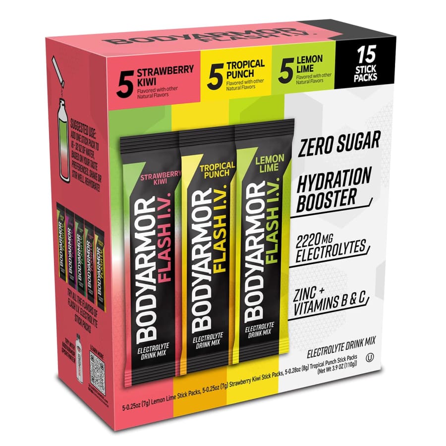 BodyArmor Flash IV Electrolyte Zero Sugar Drink Mix Packets 15-Count: $9.49 via Sub & Save BodyArmor Flash IV Electrolyte Zero Sugar Drink Mix Packets 15-Count: $9.49 via Sub & Save