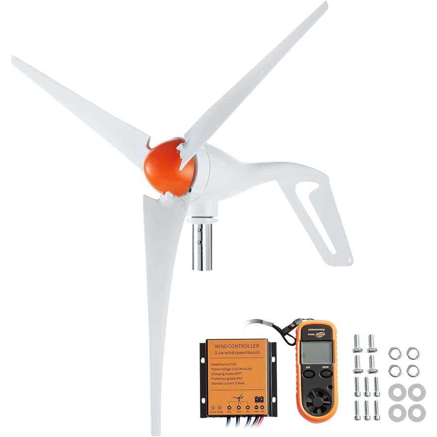 Vevor 12V 500W Wind Turbine Generator Kit with Anemometer: $118