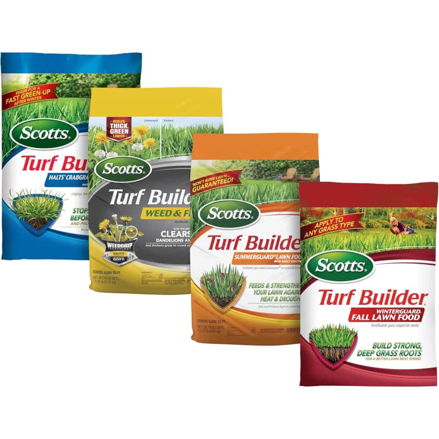 Scotts Turf Builder 4-Bag Bundle for Small Lawns: $70 Scotts Turf Builder 4-Bag Bundle for Small Lawns: $70