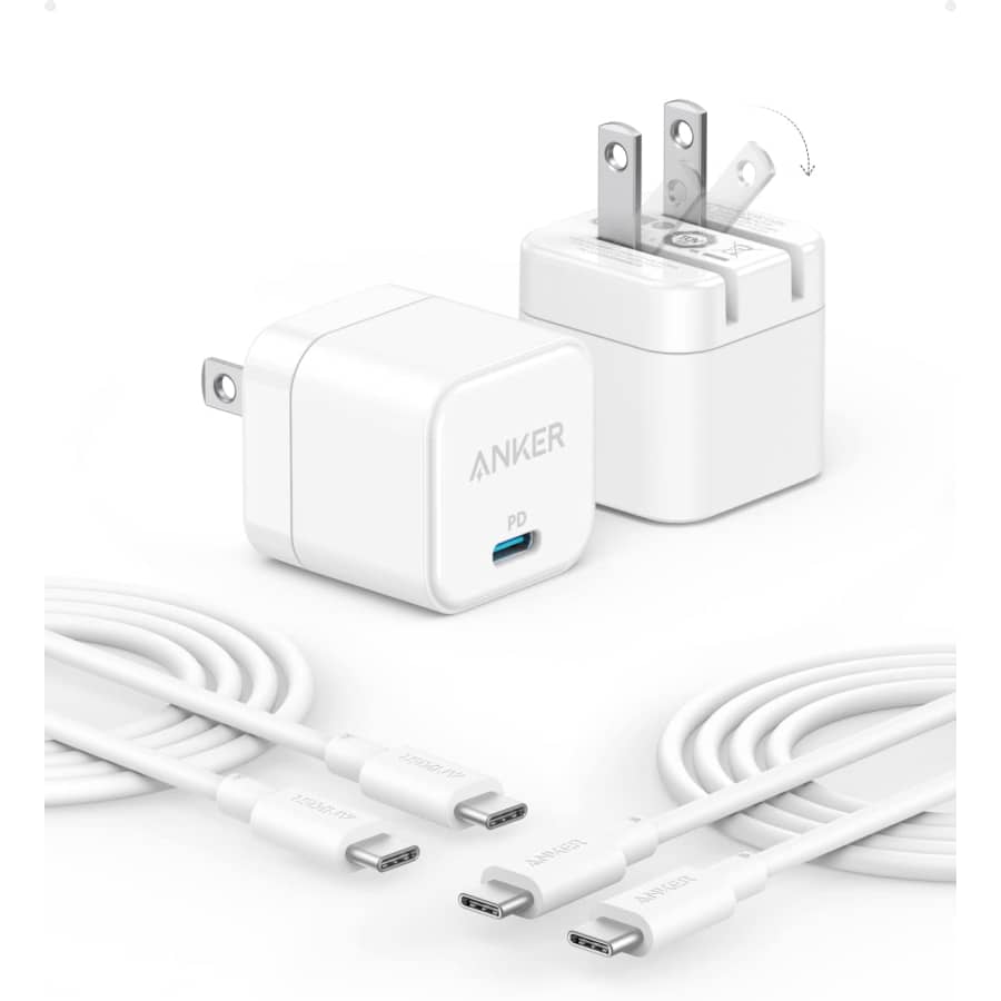 Anker USB-C Fast Charger w/ USB C Cable 2-Pack: $12 Anker USB-C Fast Charger w/ USB C Cable 2-Pack: $12