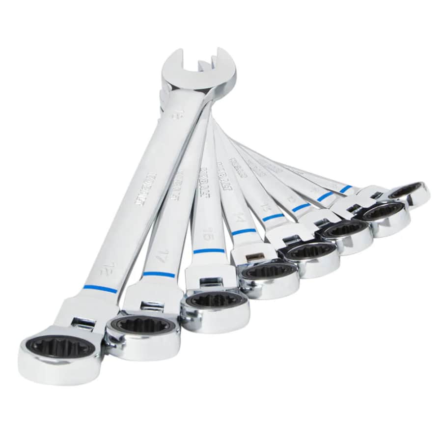 Kobalt Metric Flexible Head Ratchet Wrench 8-Piece Set: $69.98 Kobalt Metric Flexible Head Ratchet Wrench 8-Piece Set: $69.98
