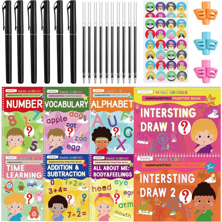 Golinkid Magic Grooved Writing Practice Set: $23.99