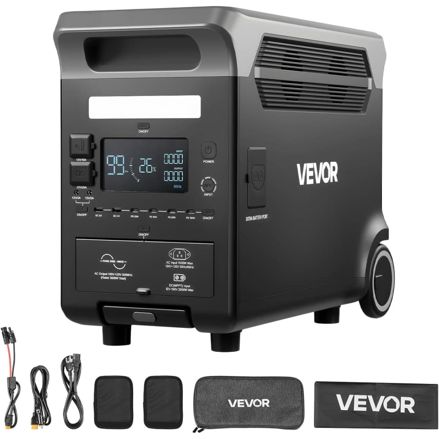 Vevor 3600W Portable Power Station: $1,124.99
