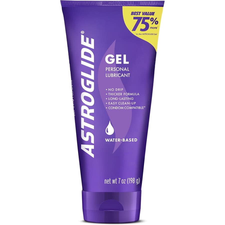 Astroglide Water Based Lube 7-oz. Tube: $7 Astroglide Water Based Lube 7-oz. Tube: $7