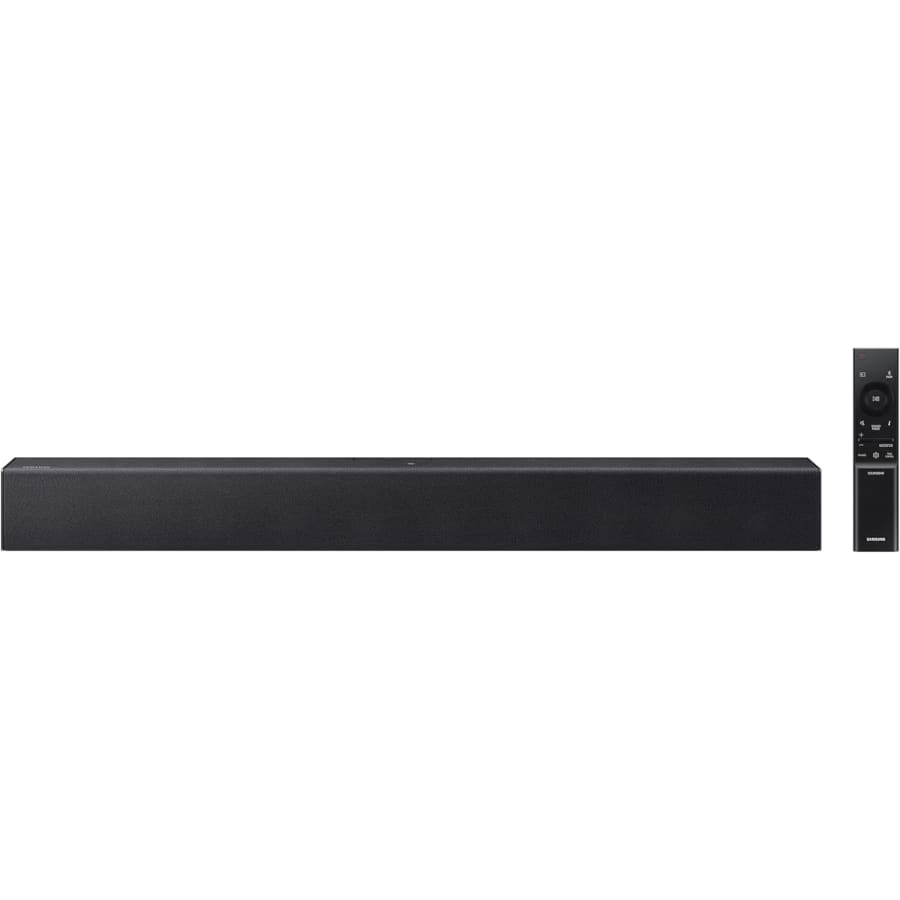 Samsung B-Series 2.0-Channel Bluetooth Soundbar with Built-In Subwoofer: $100