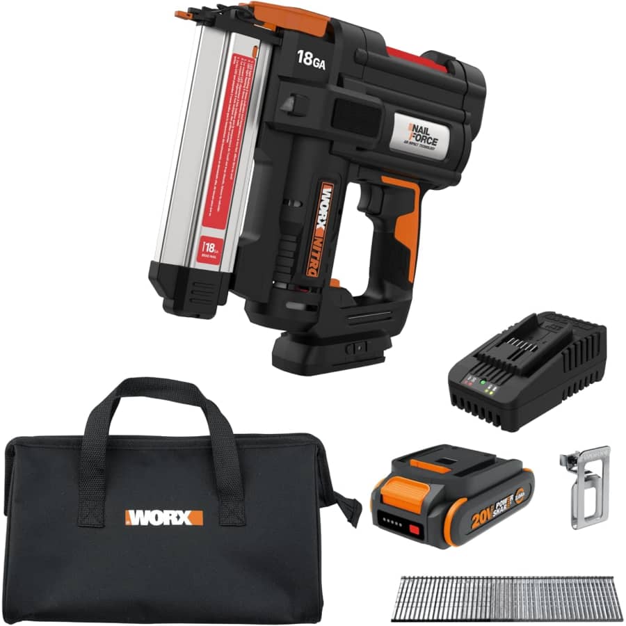 Worx Nitro 20V 18GA Cordless Brad Nailer: $107 Worx Nitro 20V 18GA Cordless Brad Nailer: $107